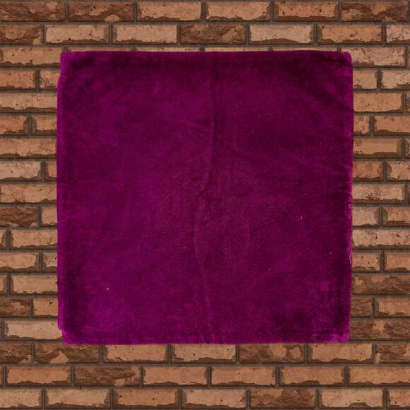 Crate & Barrel Purple & Gray 18" x 18" Oliveri Throw Pillow Cover Velvet Mod - Picture 2 of 6